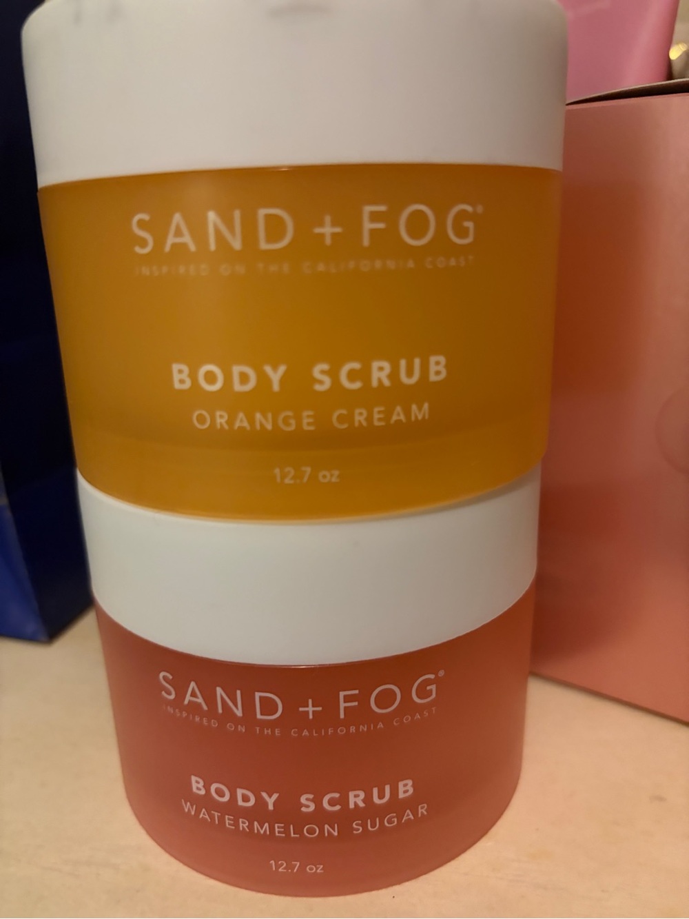 Sand + Fog watermelon sugar and orange cream Body Scrub Set